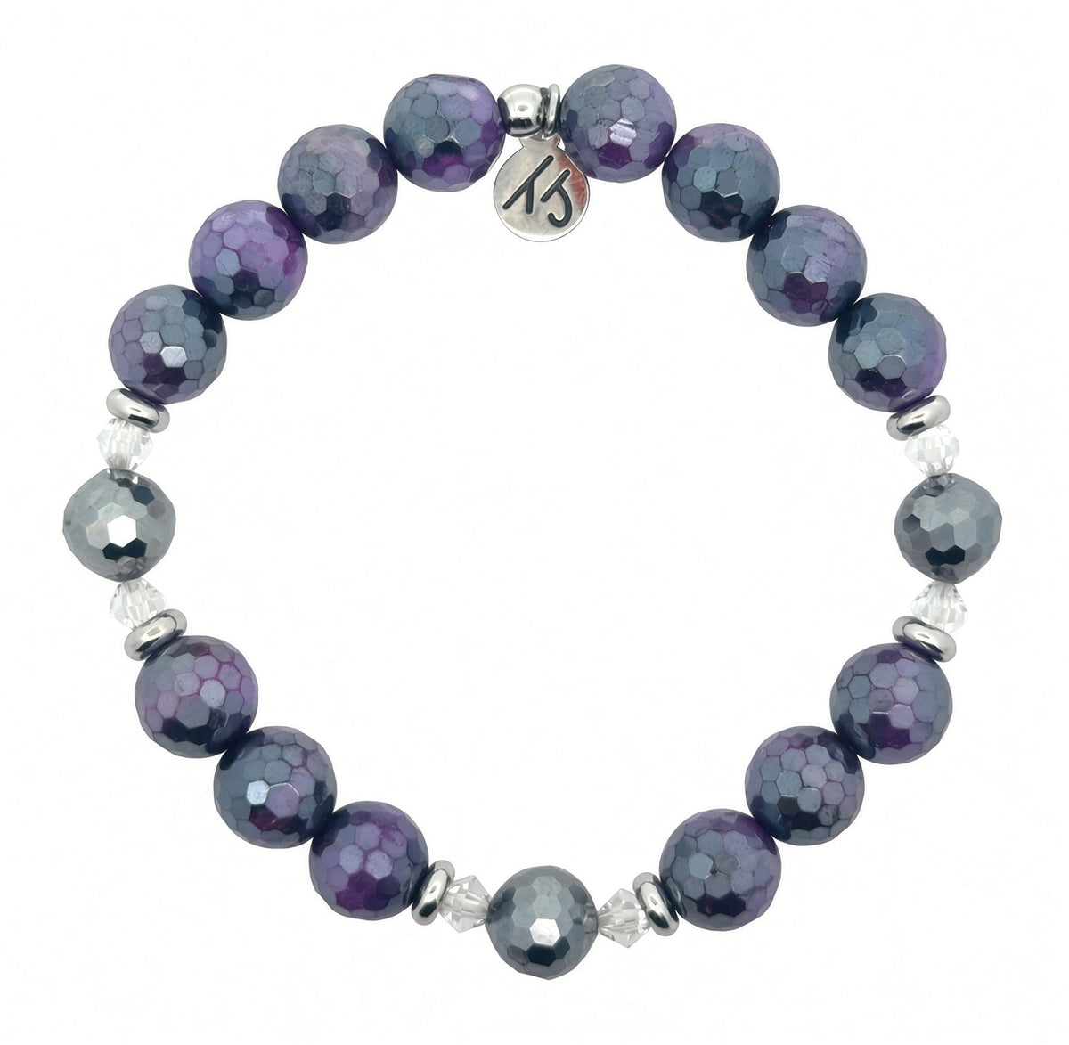 Limited Edition- Mystical Bracelet with Purple Tigers Eye Gemstones