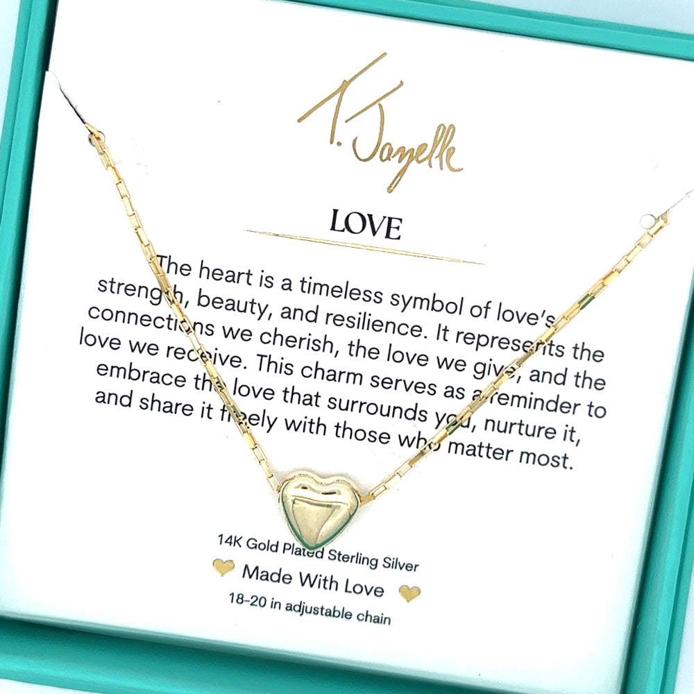 Love Gold Charm Necklace