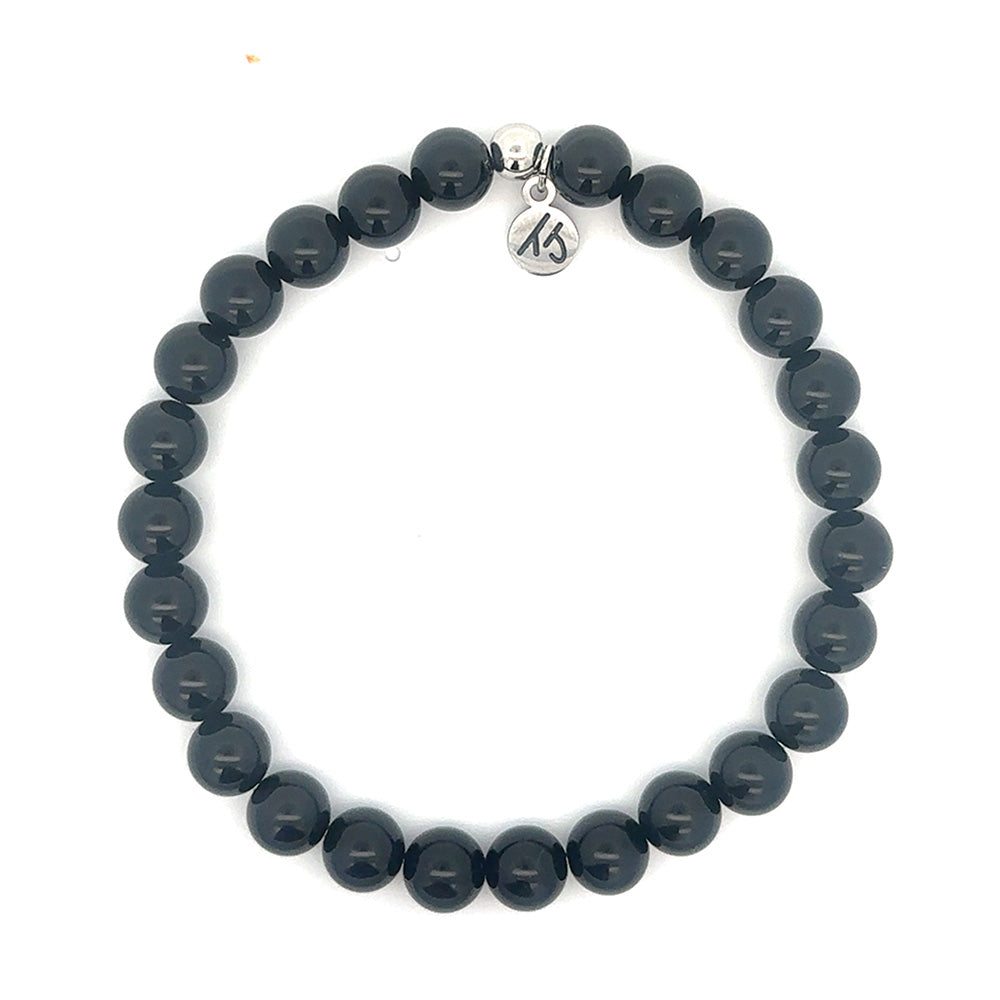 Men's Noble Stone Bracelet Collection- Onyx Gemstone Defining Bracelet