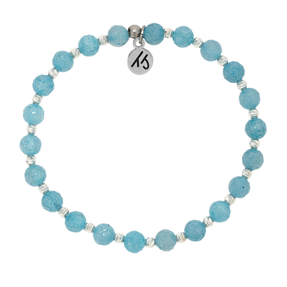 Mindfulness Collection- Blue CZ Gemstone Bracelet