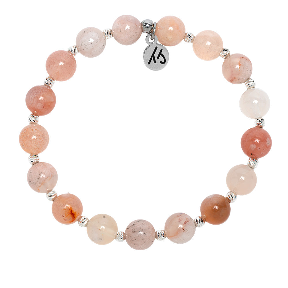 Mindfulness Collection- Sakura Agate Gemstone Bracelet