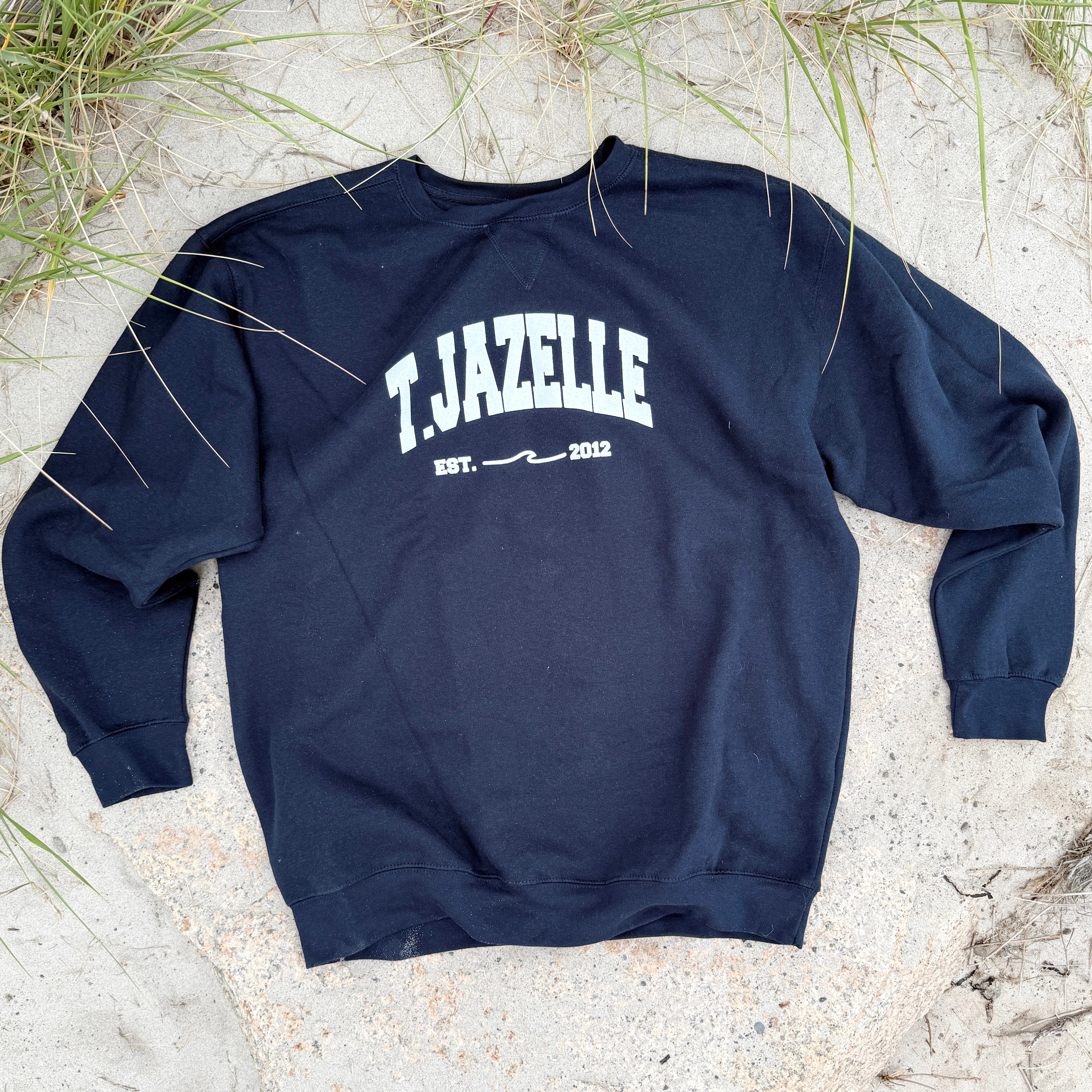 Navy T. JAZELLE Crewneck