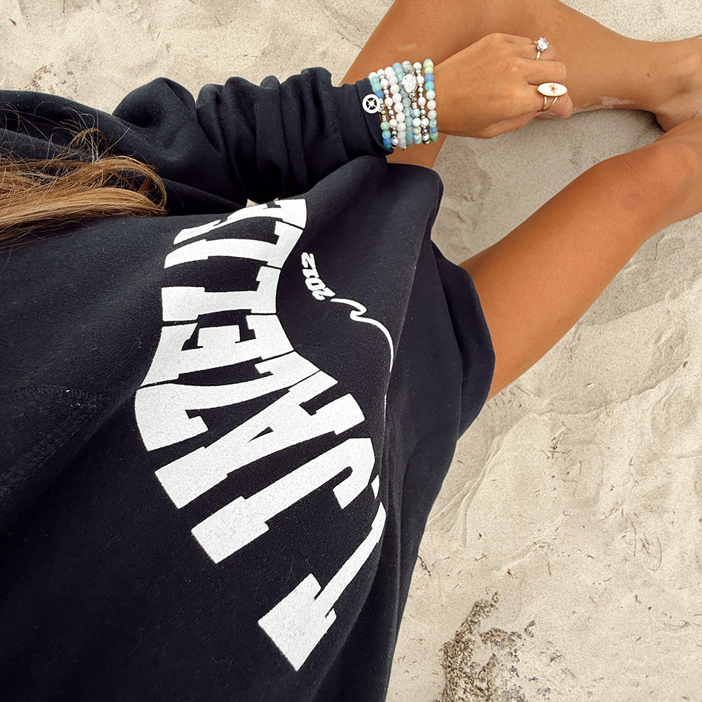Navy T. JAZELLE Crewneck
