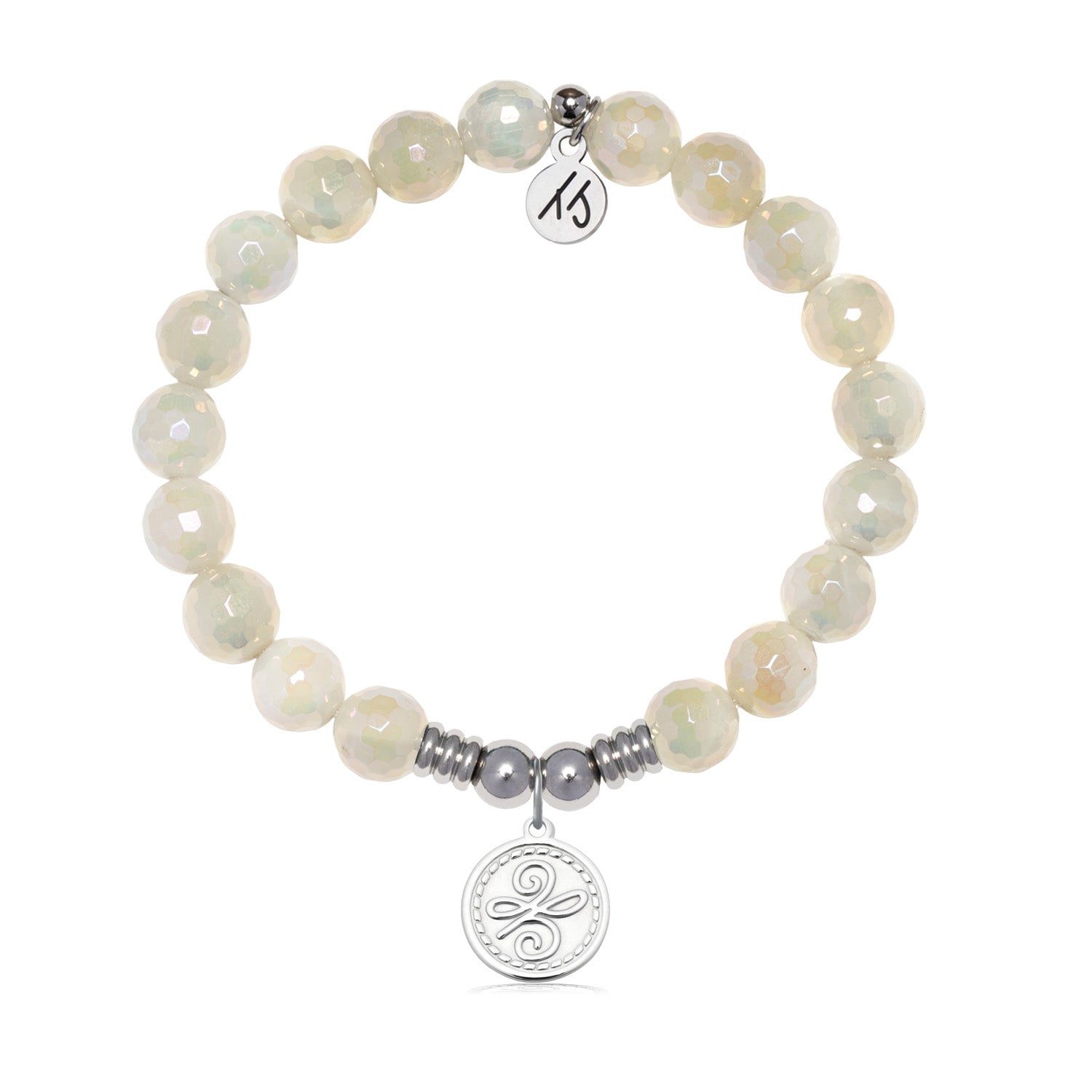New Beginnings Charm with Moonstone Gemstone Bracelet