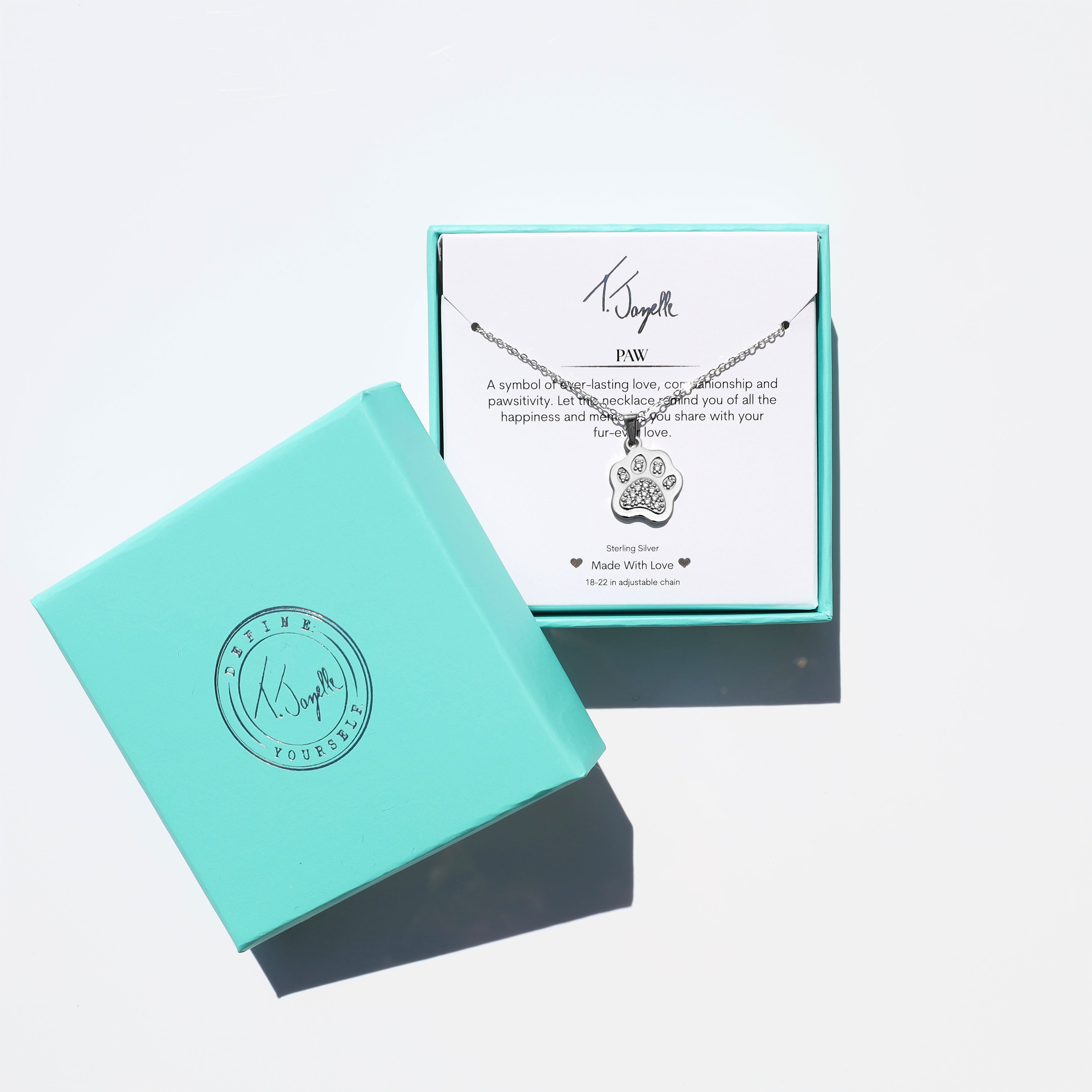 Paw Sterling Silver Charm Necklace