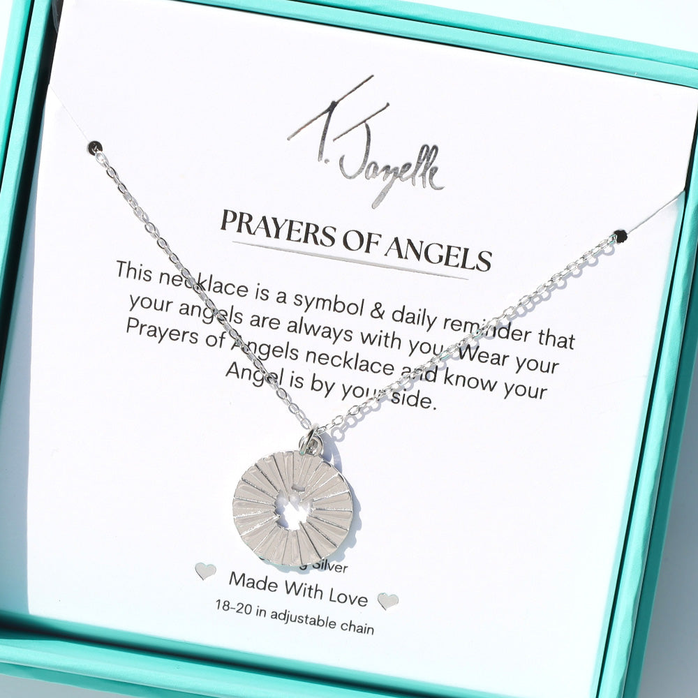 Prayers Collection: Prayers of Angels Sterling Silver Charm Necklace