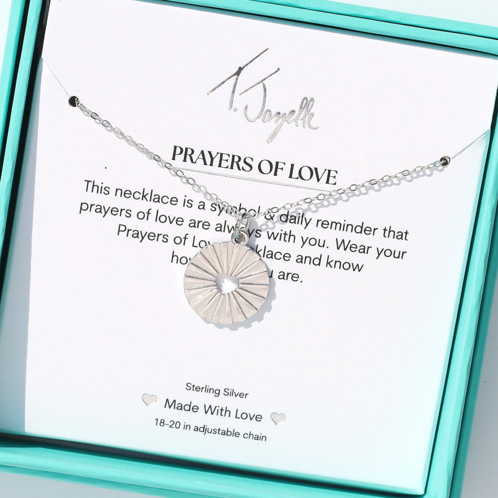 Prayers Collection: Prayers of Love Sterling Silver Charm Necklace