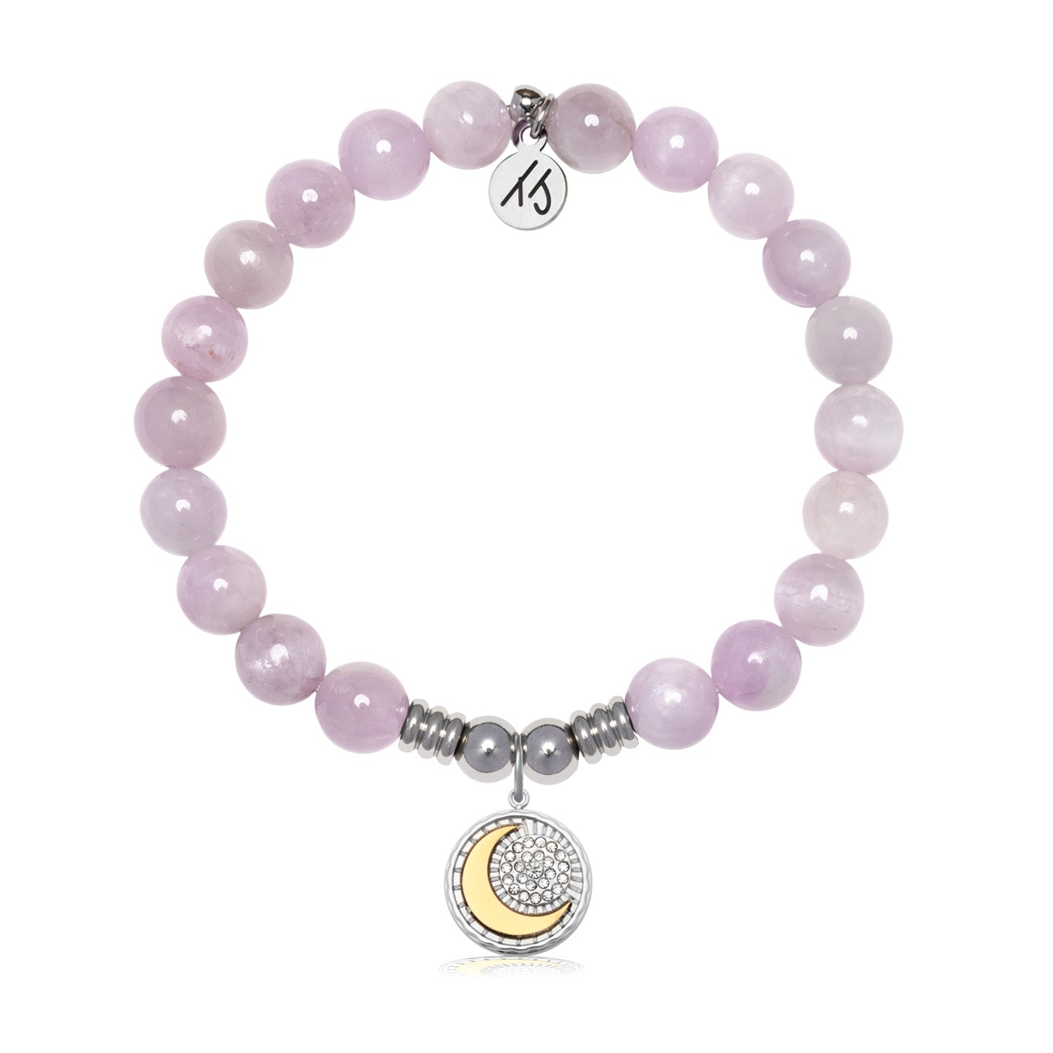Radiant Soul Charm with Kunzite Gemstone Bracelet