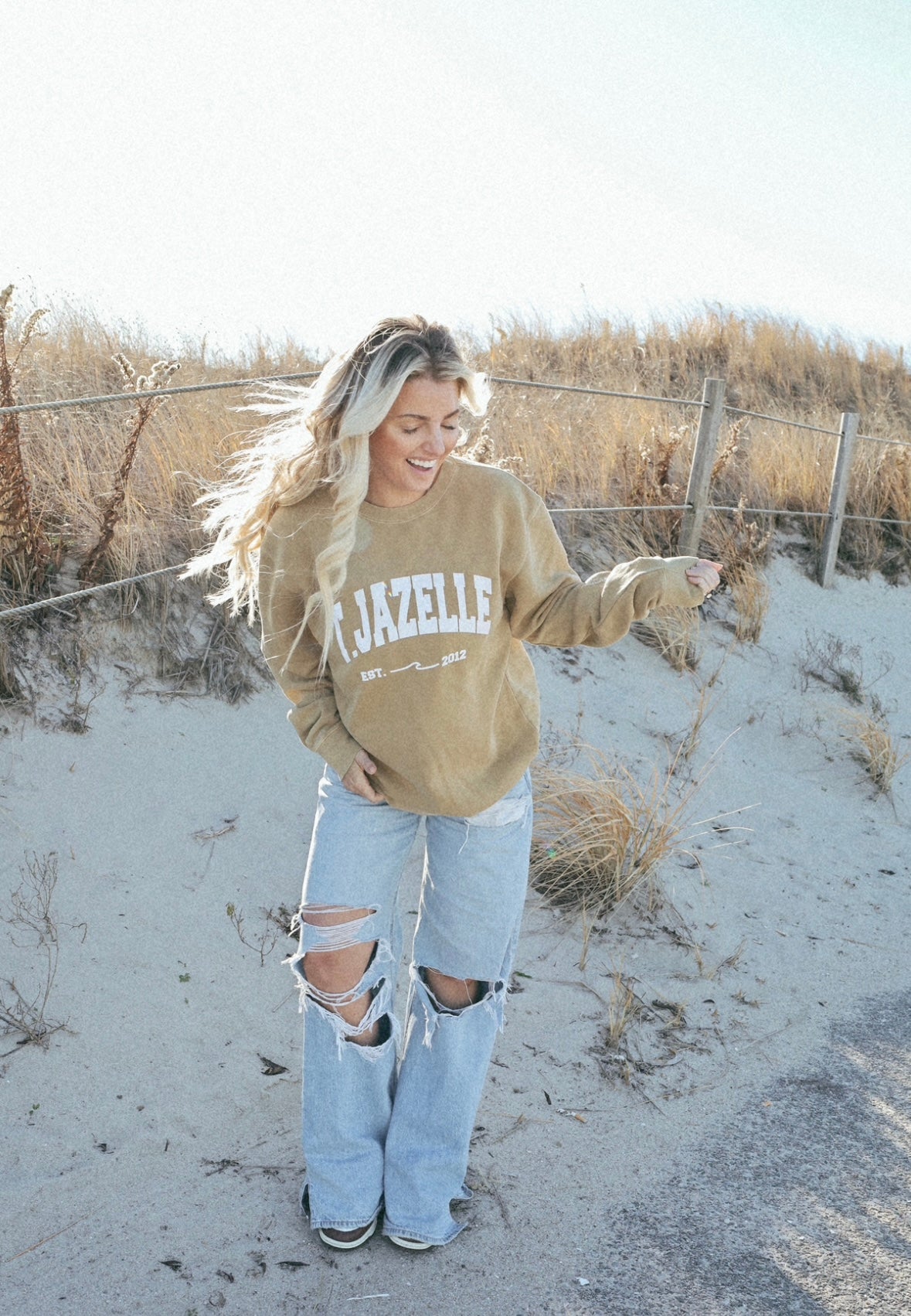 Sand T. JAZELLE Crewneck