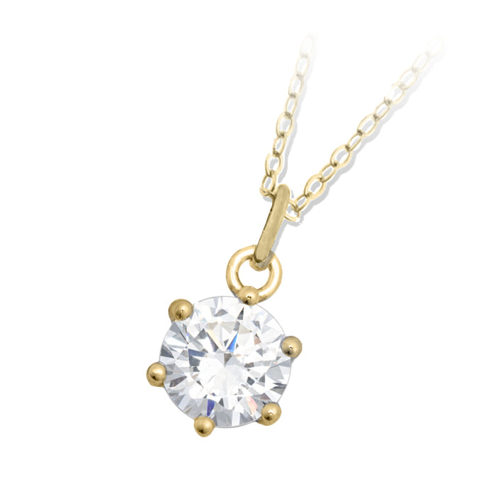 Shine Like A Diamond Gold Charm Necklace