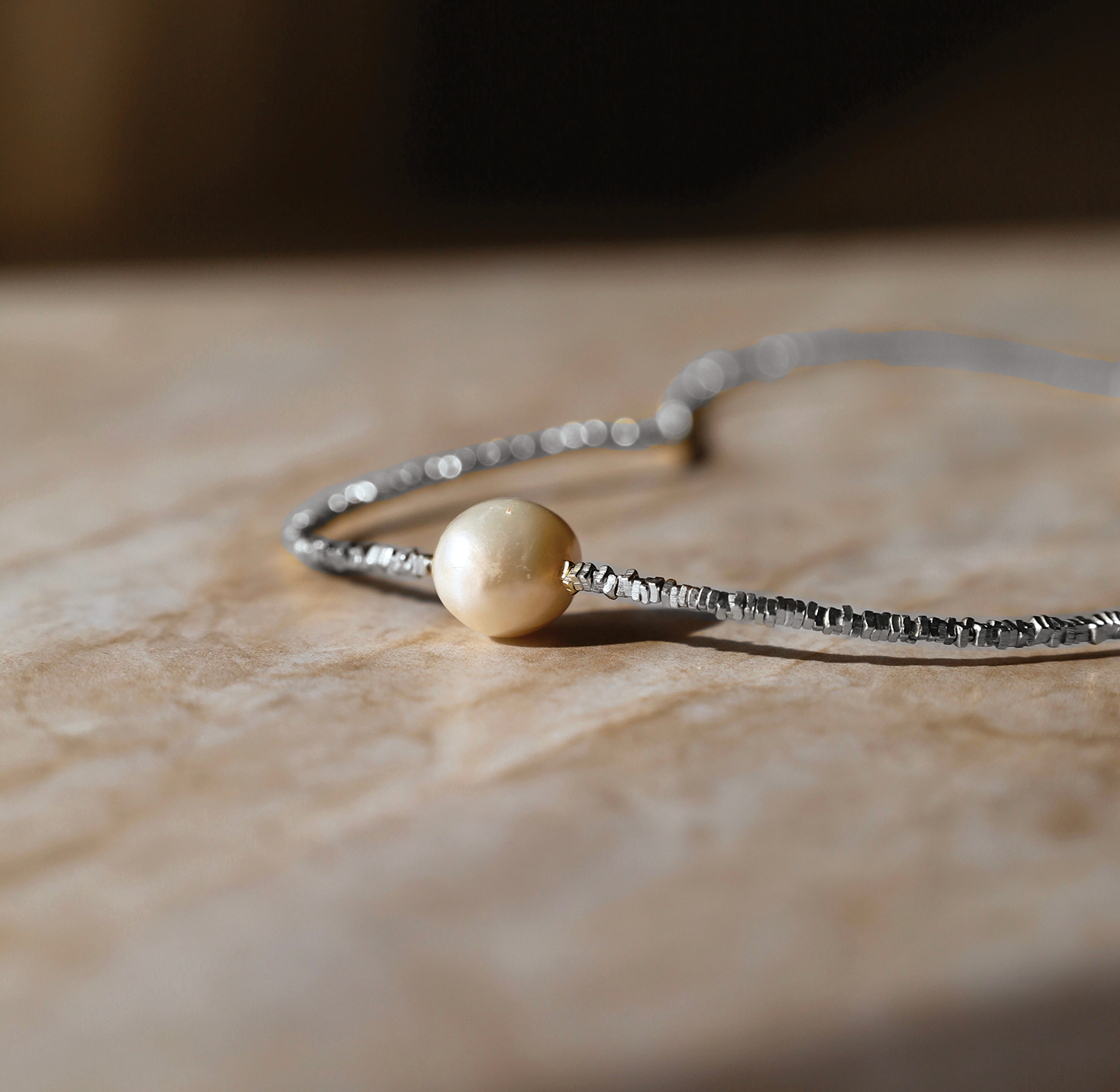 Silver Coin Of The Ocean Charm Necklace