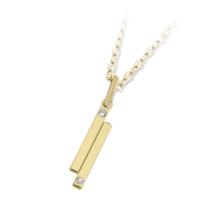 Stand by Me Gold Charm Necklace
