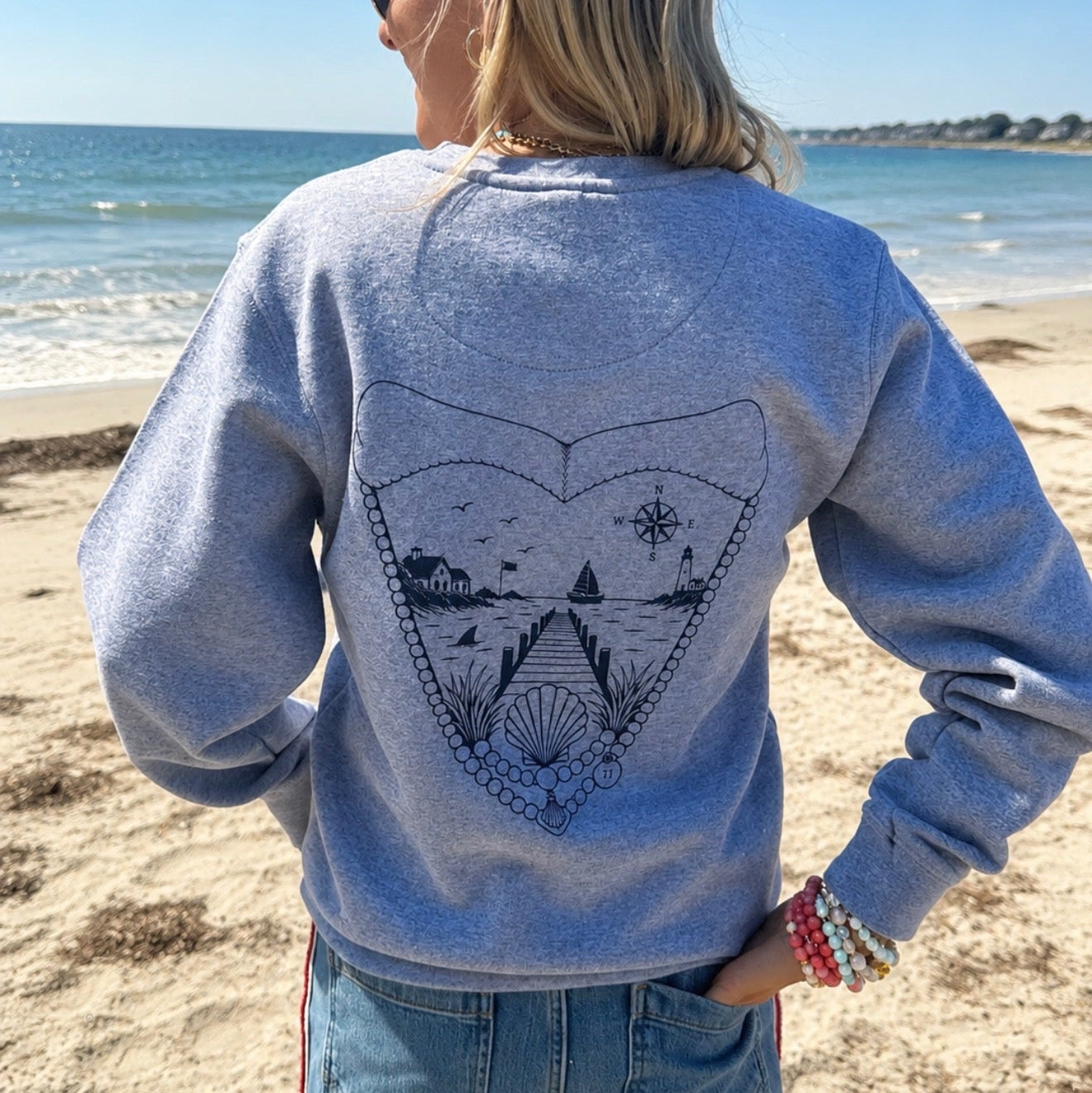 T. Jazelle x Cape Shark Crewneck