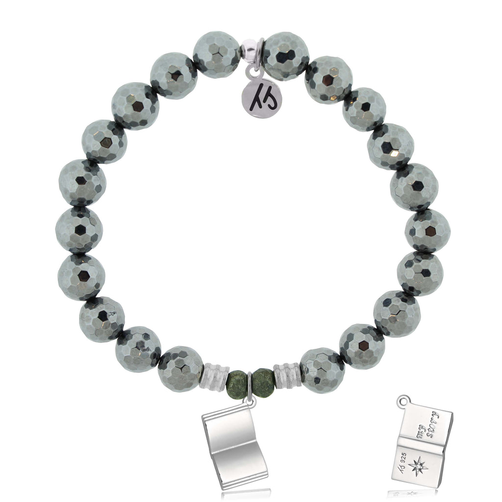 Terahertz Gemstone Bracelet with Your Story Sterling Silver Charm