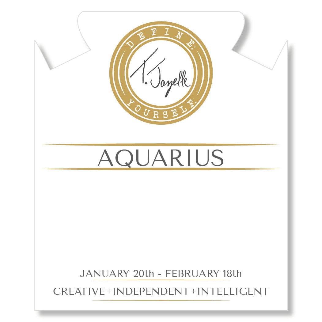Aquarius Gold Vermeil Zodiac Necklace