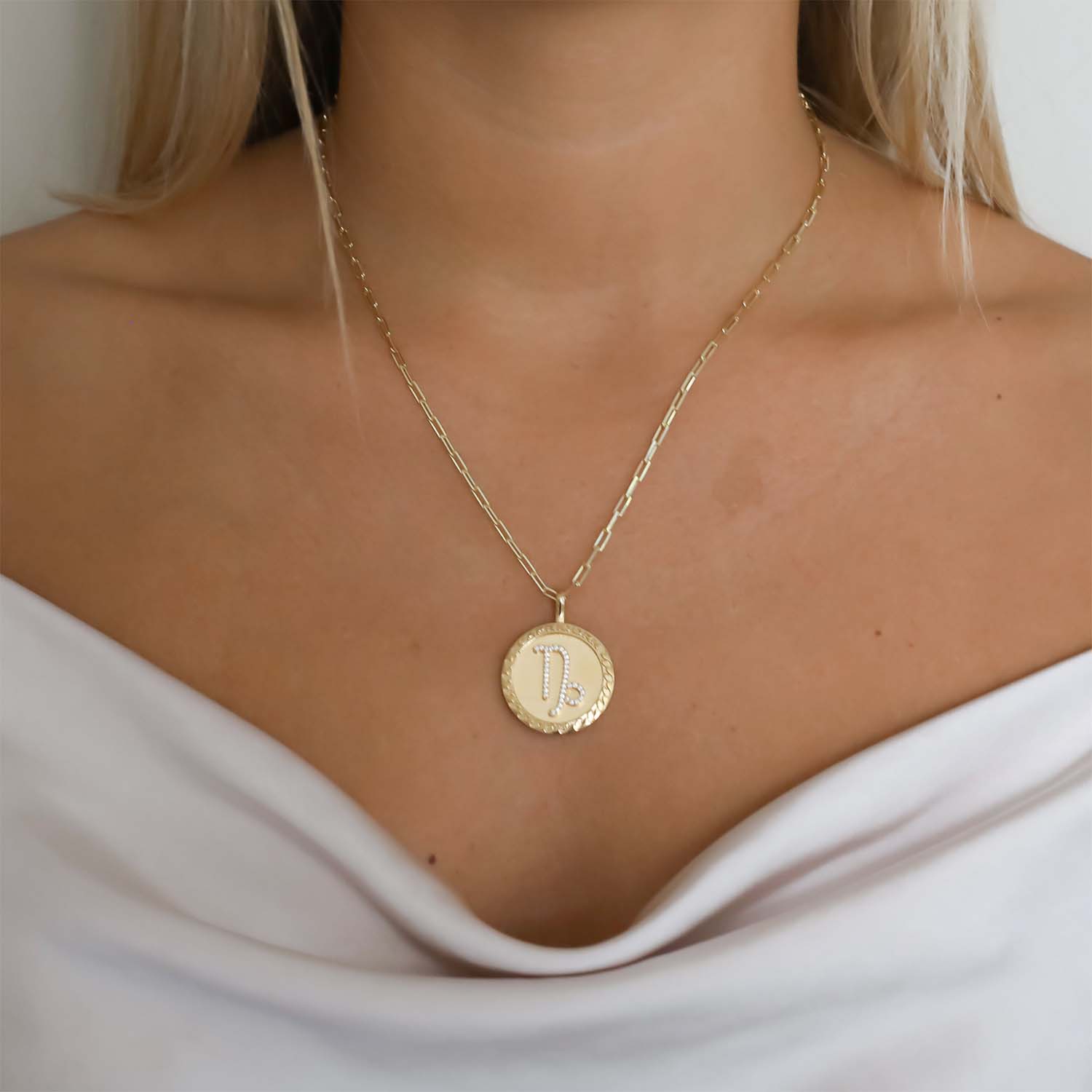 Capricorn Gold Vermeil Zodiac Necklace