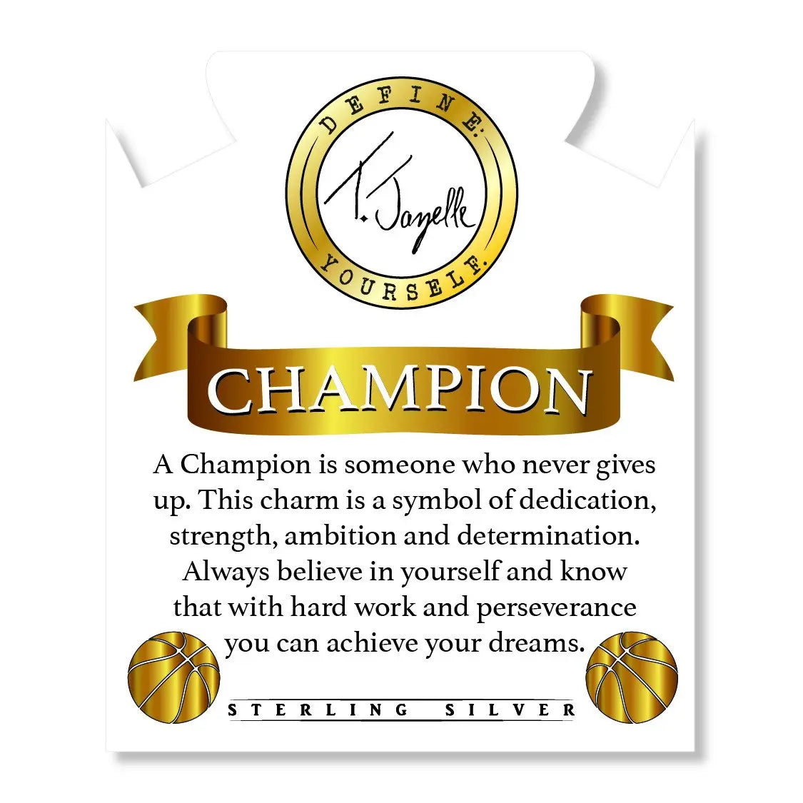 Champions Collection-Amethyst Stone Bracelet with Basketball Sterling Silver Charm Tiffany Jazelle