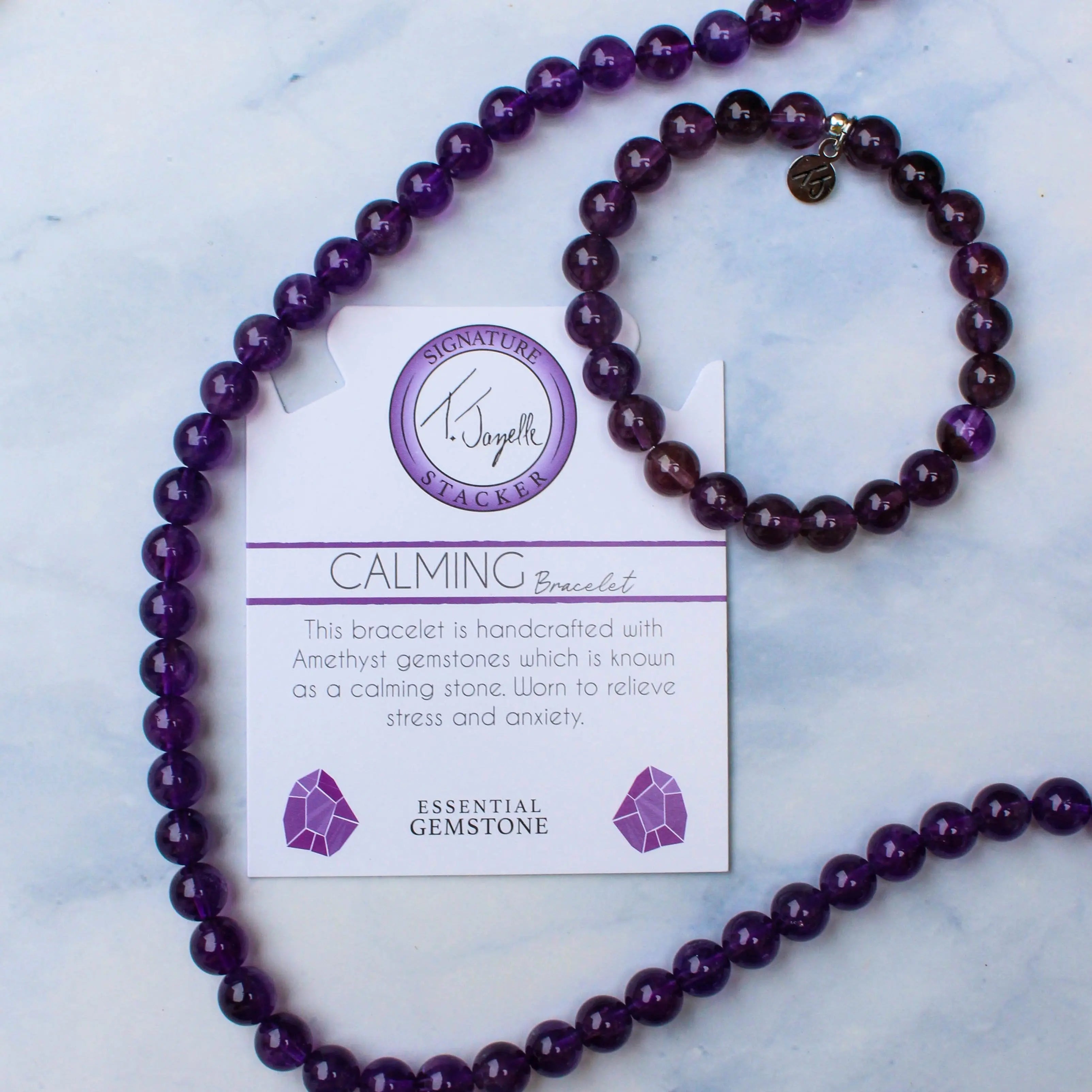 Defining Bracelet- Calming Bracelet with Amethyst Gemstones