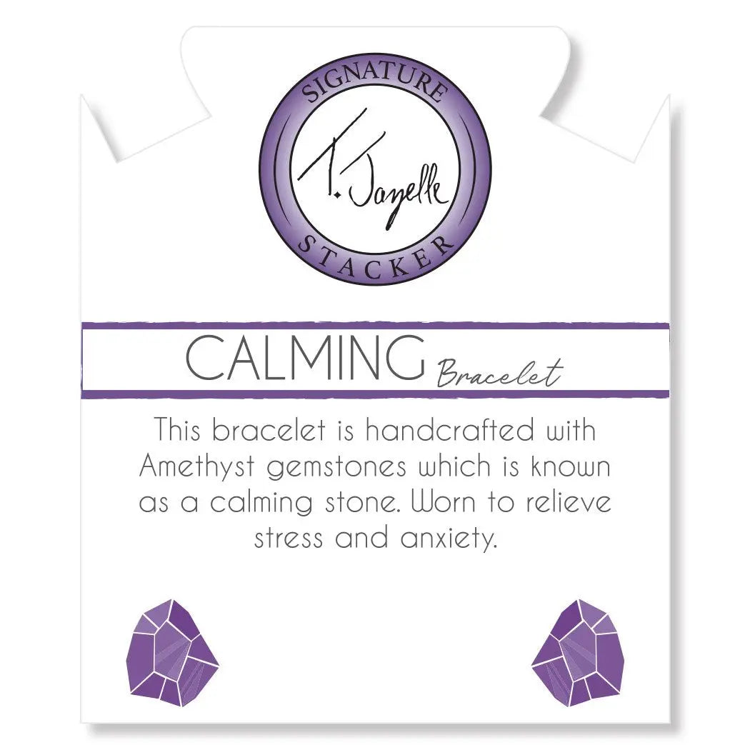 Defining Bracelet- Calming Bracelet with Amethyst Gemstones