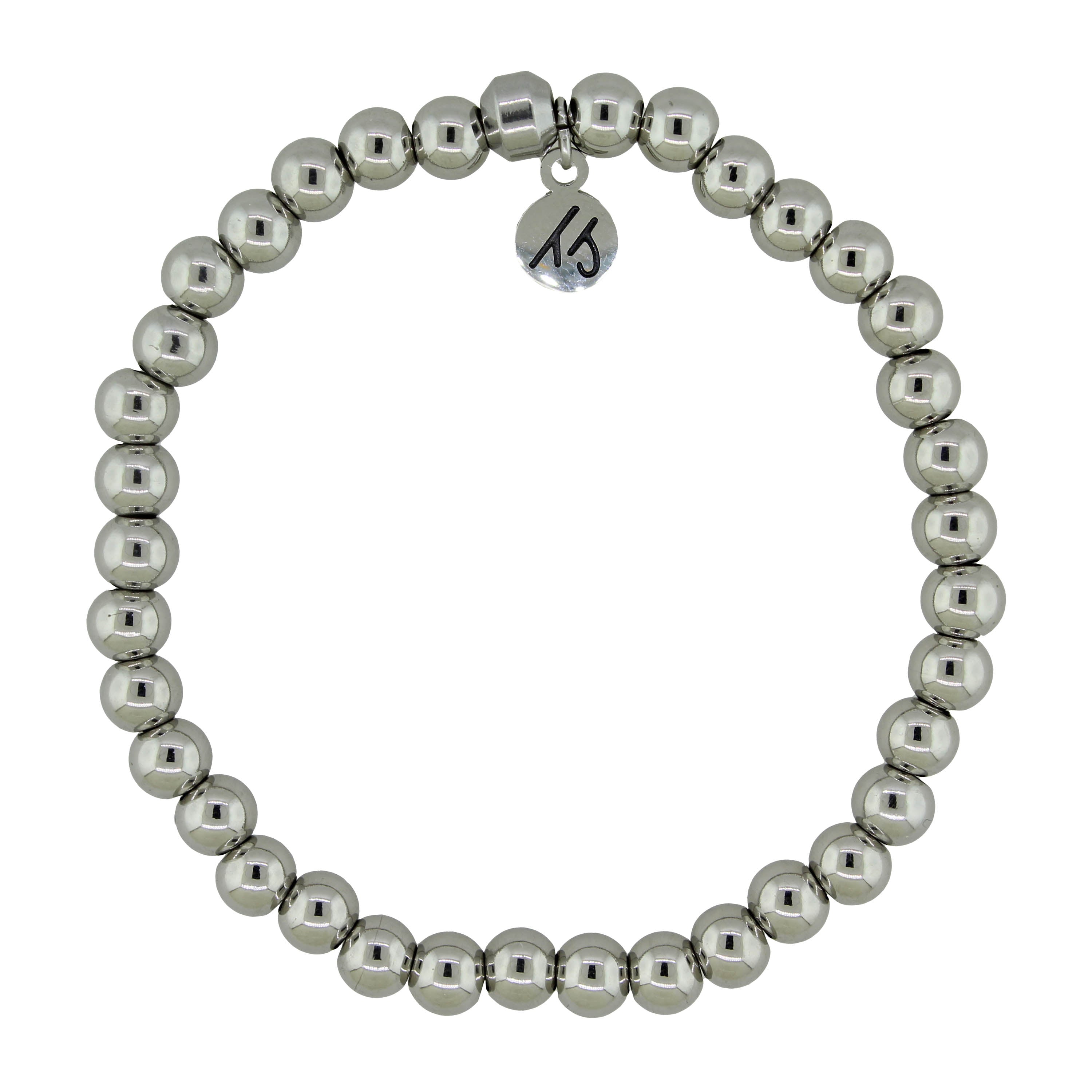 Defining Bracelet- Everyday Bracelet with Silver Steel Gemstones