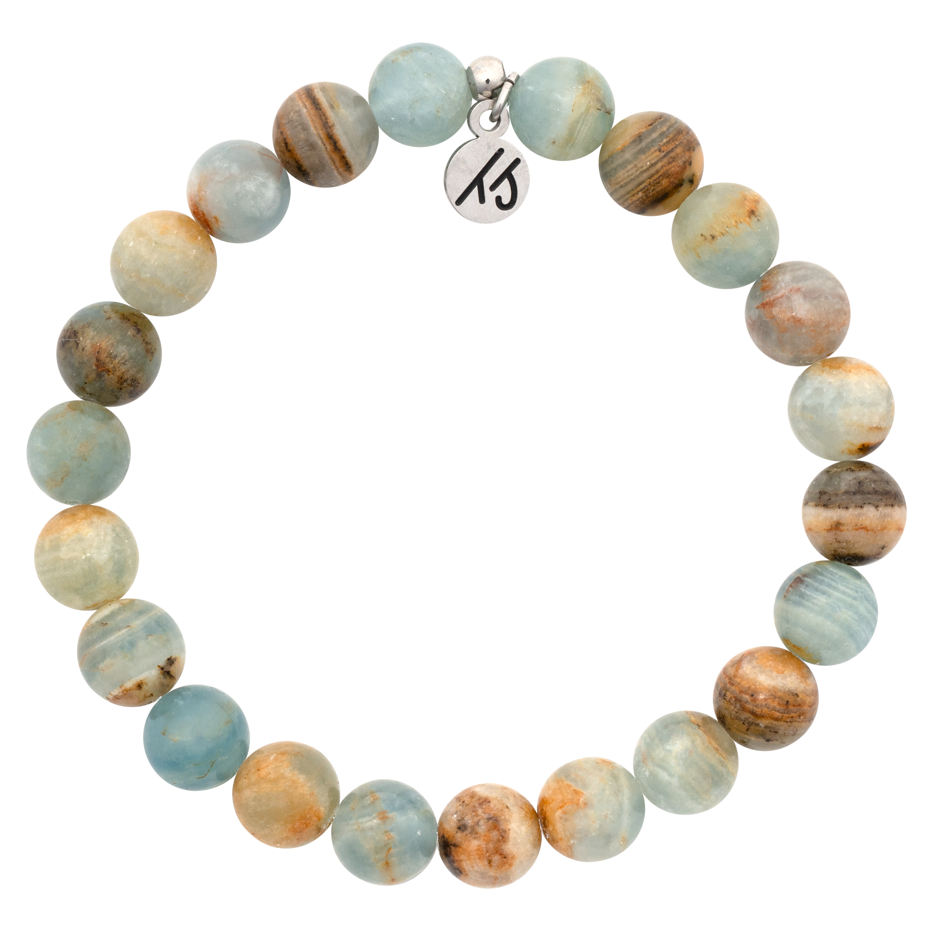 Defining Bracelet- Mindfulness Bracelet with Blue Calcite Gemstones