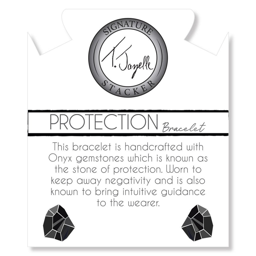 Defining Bracelet- Protection Bracelet with Onyx Gemstones
