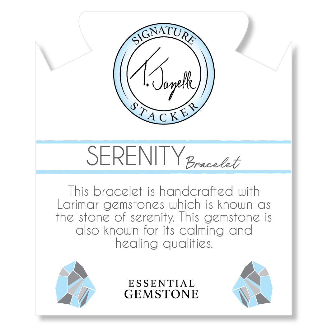 Defining Bracelet- Serenity Bracelet with Larimar Gemstones