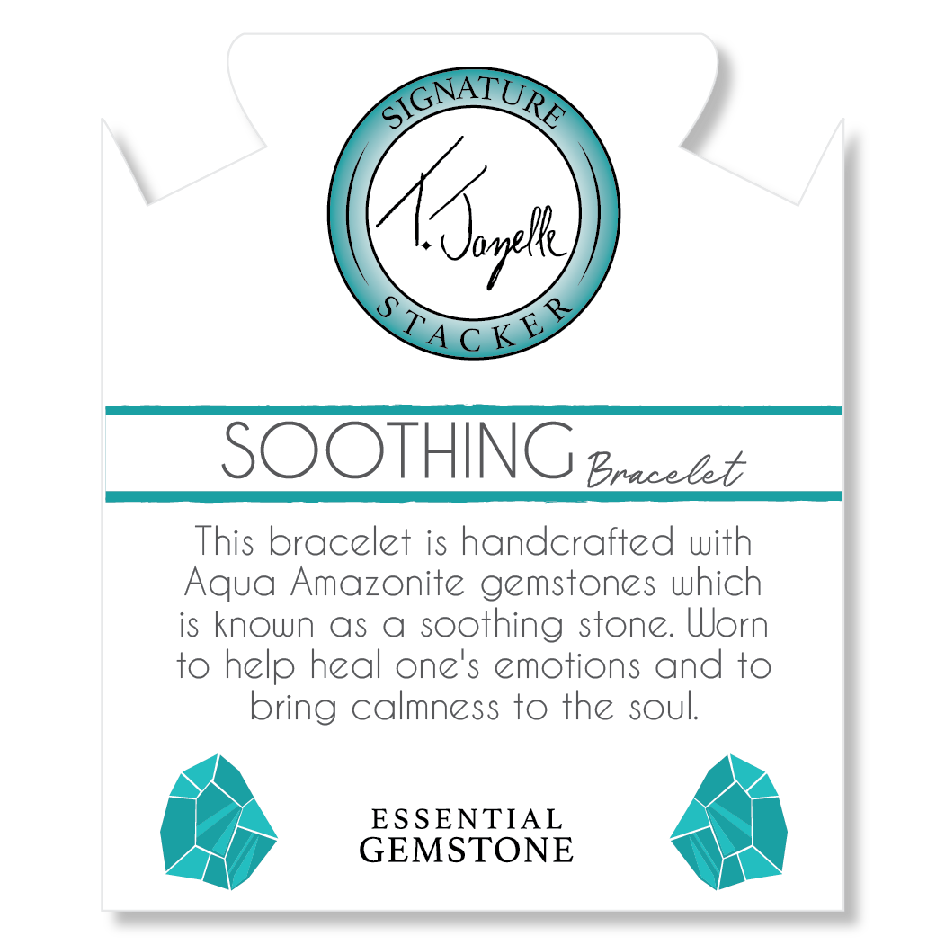 Defining Bracelet- Soothing Bracelet with Aqua Amazonite Gemstones