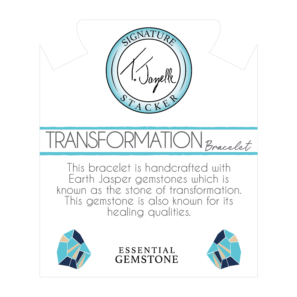 Defining Bracelet- Transformation Bracelet with Earth Jasper Gemstones