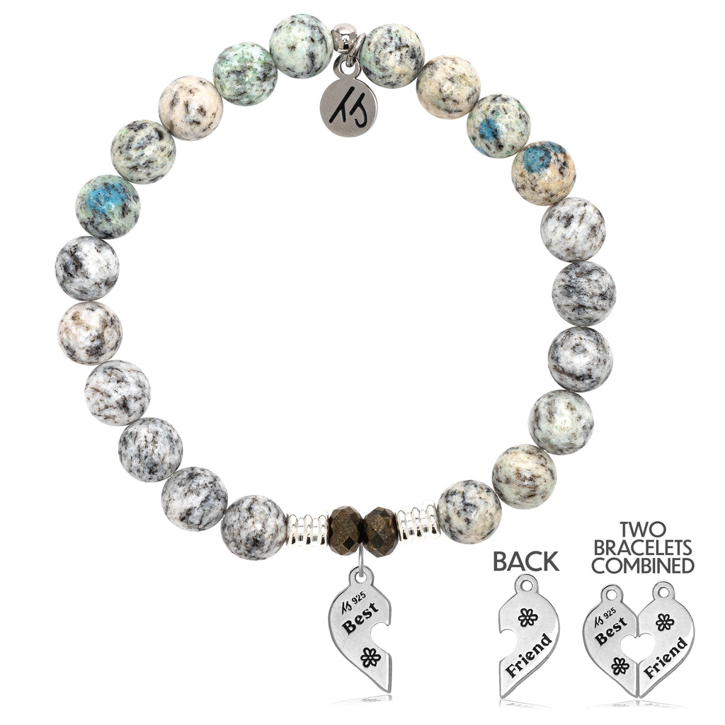 K2 Stone Bracelet with Forever Friends Sterling Silver Charm