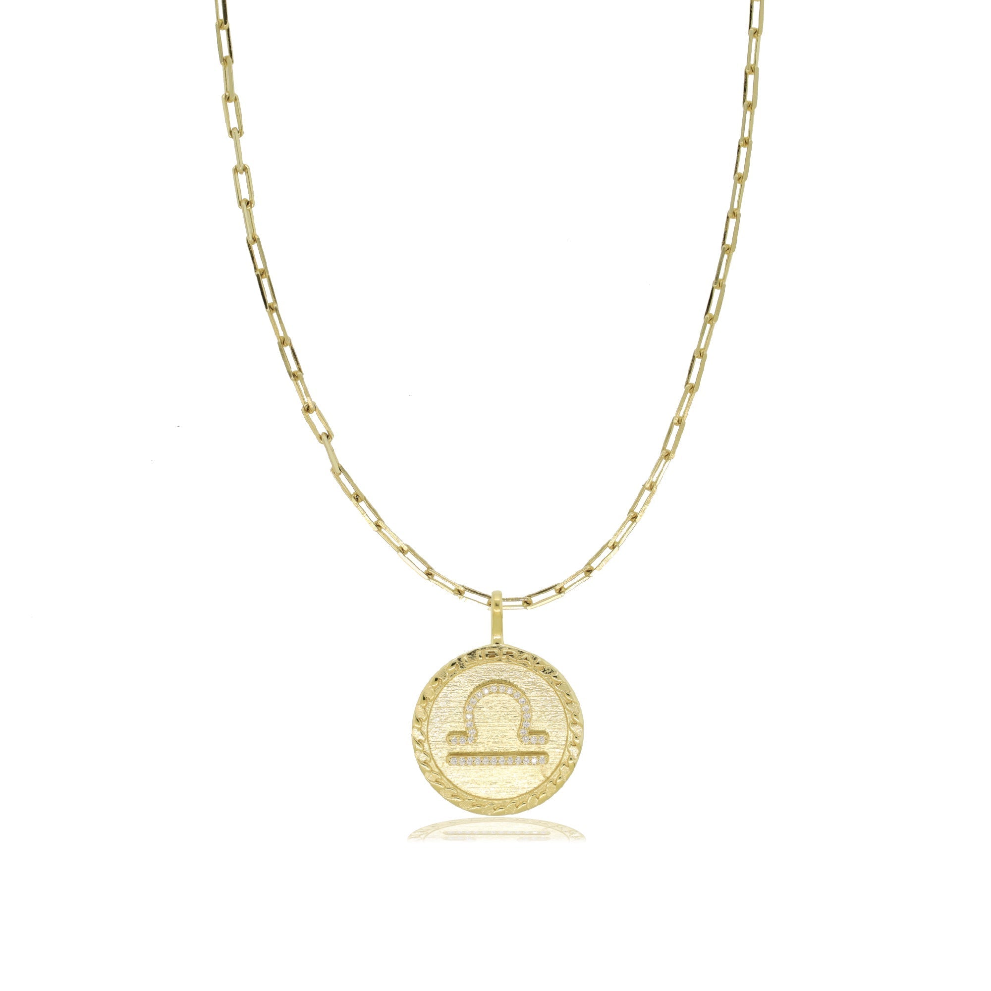 Libra Gold Zodiac Necklace