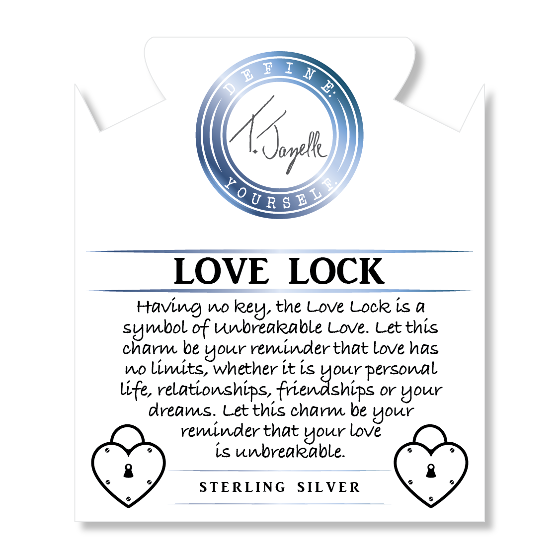 Mauve Jade Stone Bracelet with Love Lock Sterling Silver Charm
