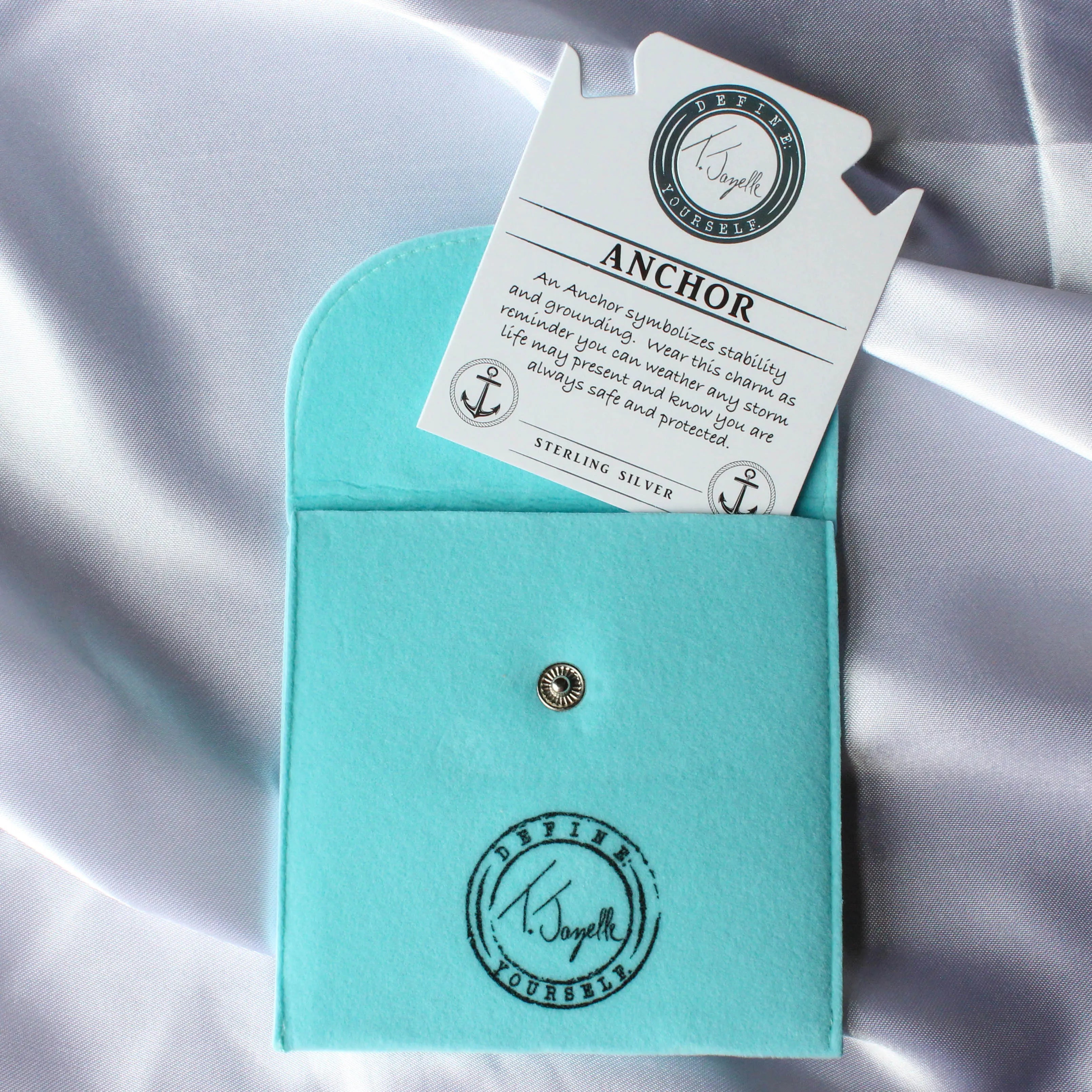 Peruvian Amazonite Stone Bracelet with Anchor Sterling Silver Charm