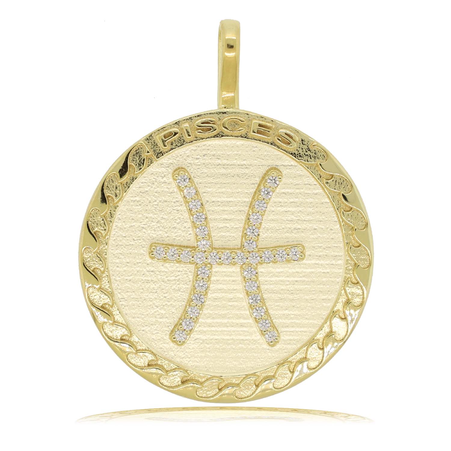 Pisces Gold Vermeil Zodiac Necklace
