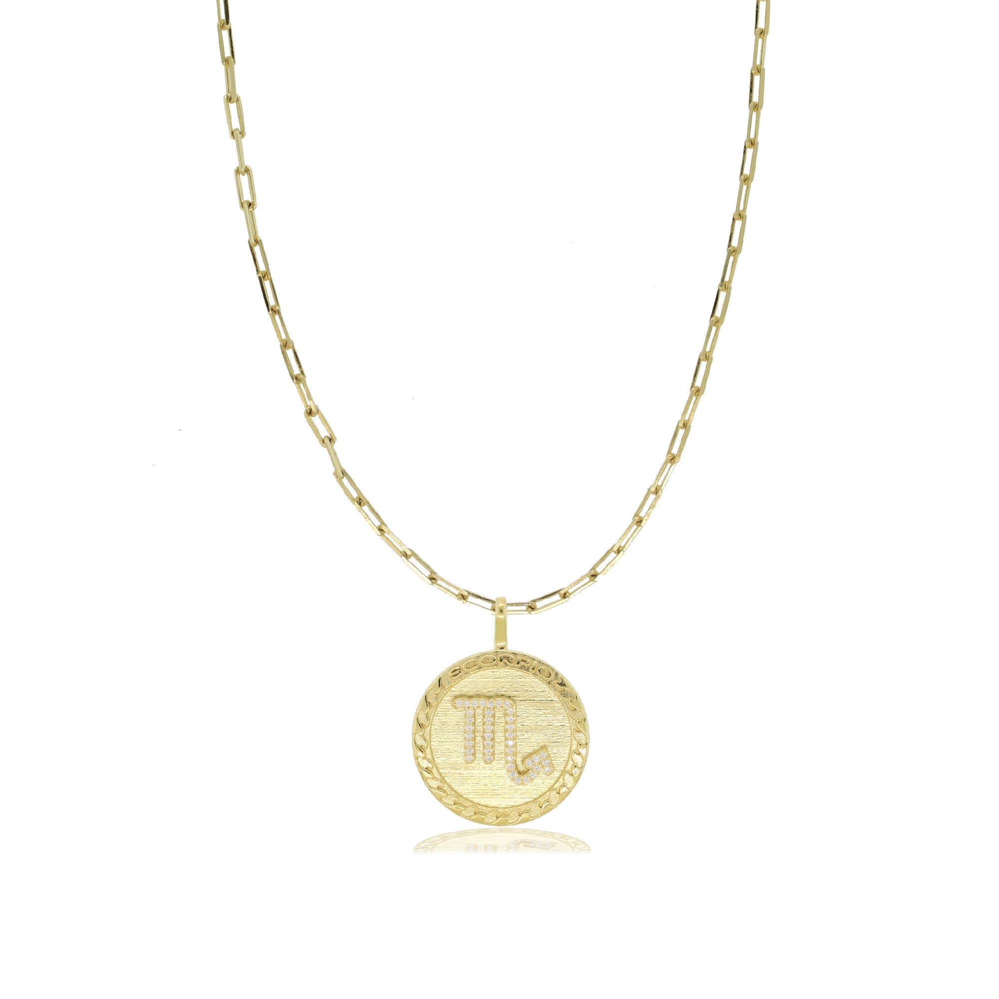 Scorpio Gold Zodiac Necklace