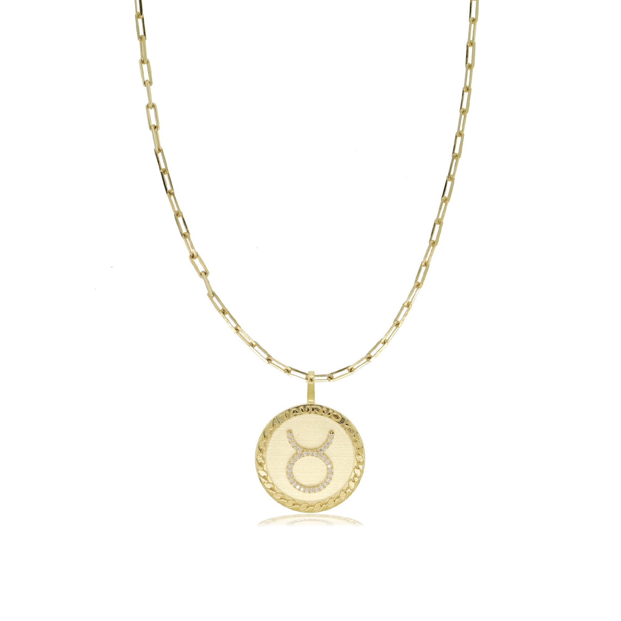 Taurus Gold Zodiac Necklace