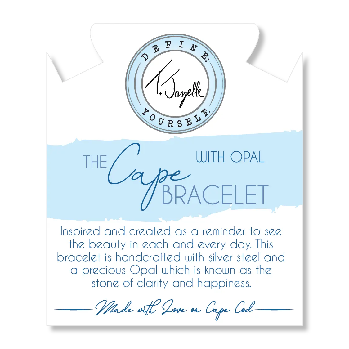 The Cape Bracelet - Silver Steel with Pink Opal Ball