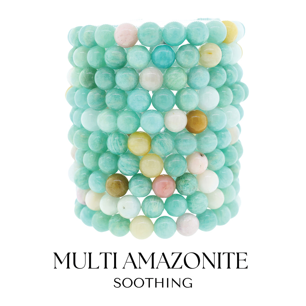 Multi Amazonite Gemstone Meaning Bracelet Collection