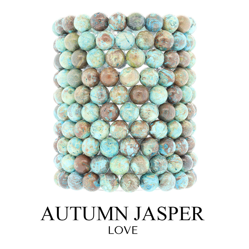 Autumn Jasper Gemstone Bracelet Collection
