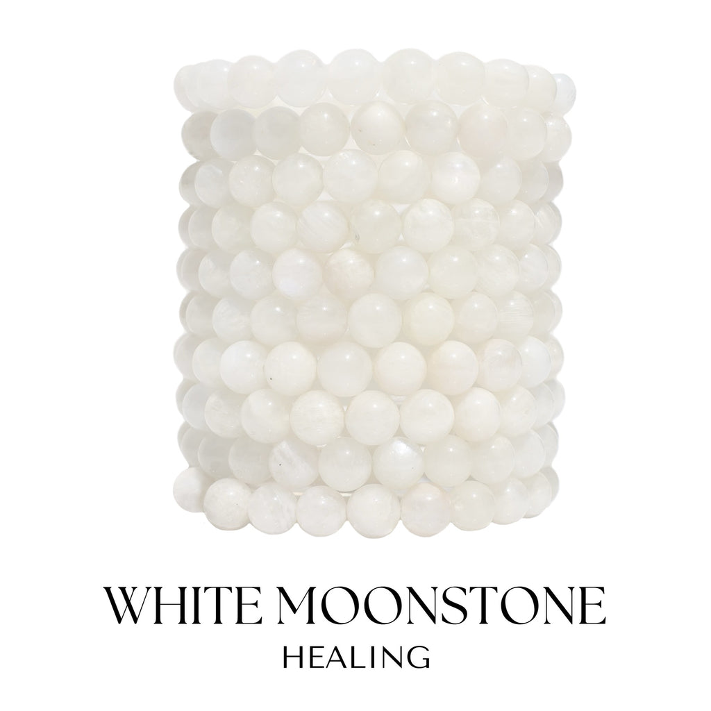 White Moonstone Gemstone Collection