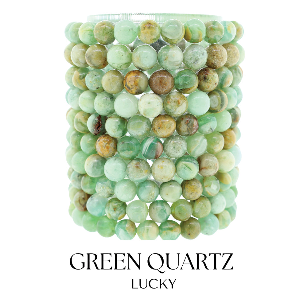 Green Quartz Gemstone Bracelet Collection