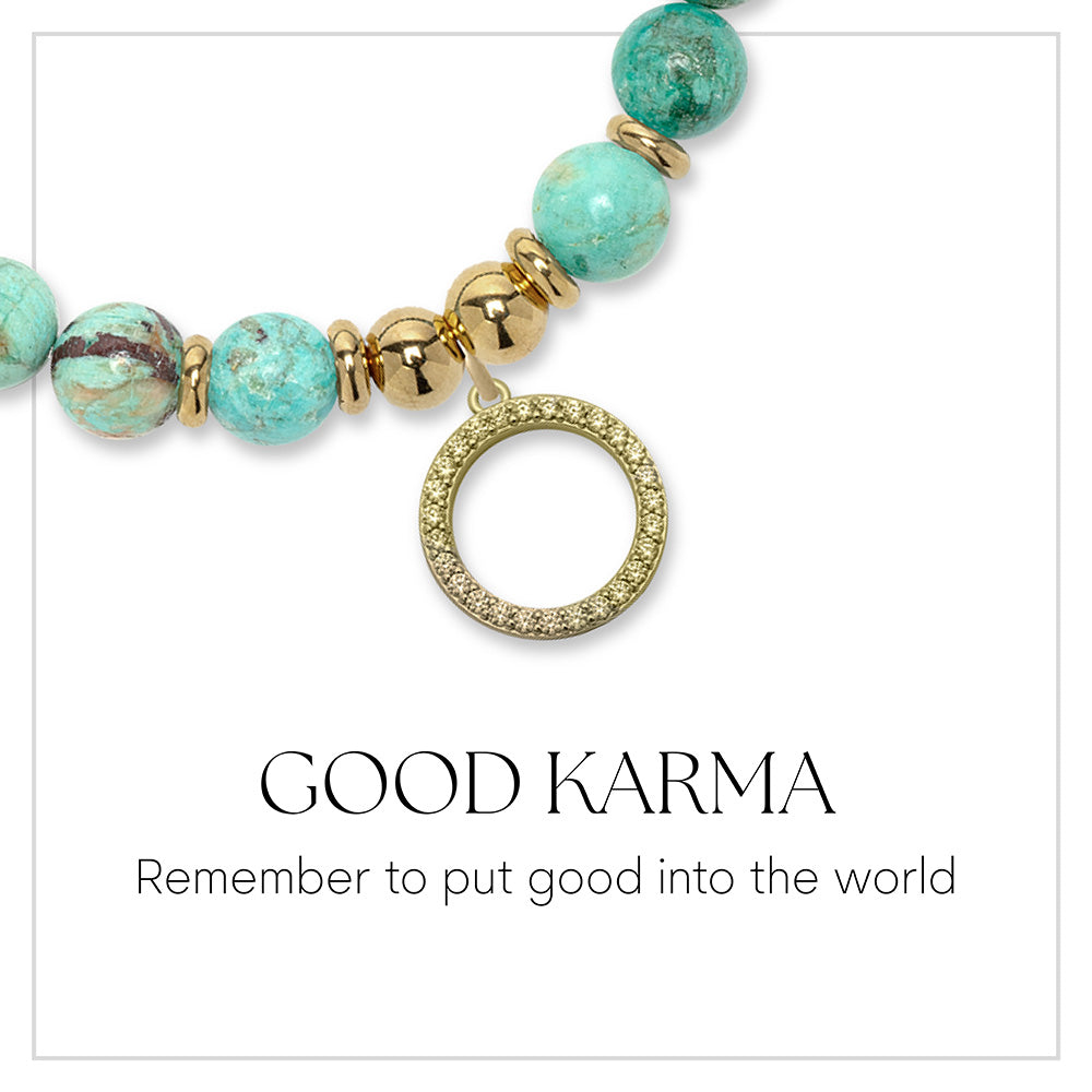 Good Karma Gold Charm Bracelet Collection