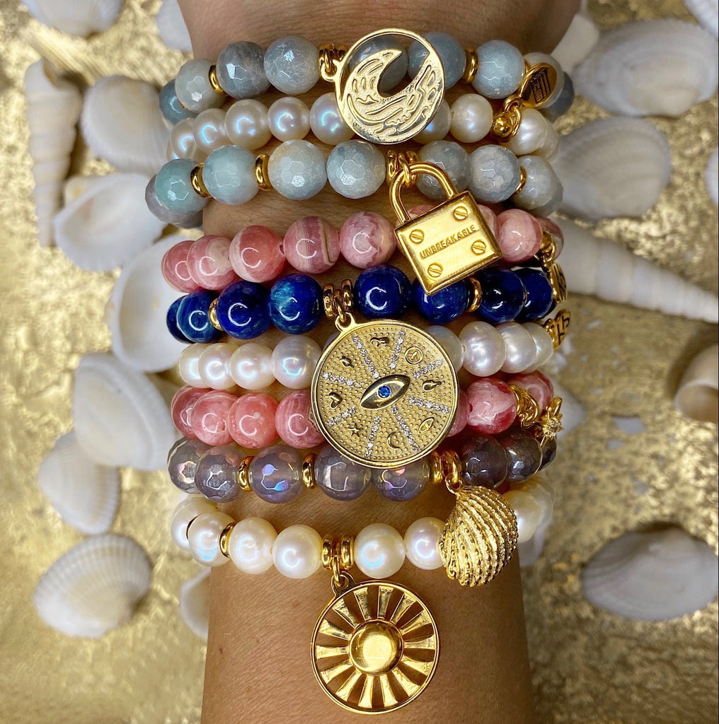 Gold Charm Bracelet Collection