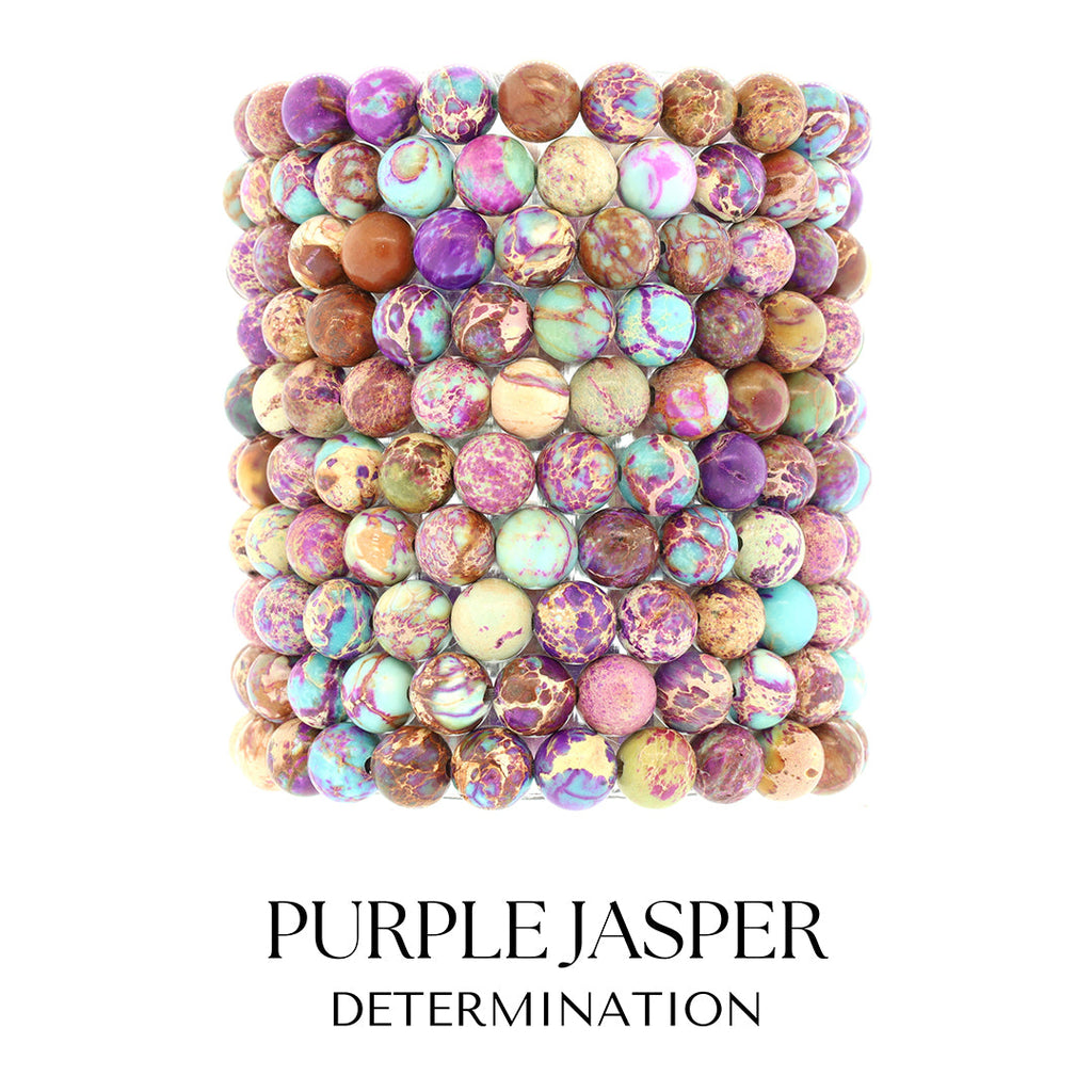 Purple Jasper Gemstone Bracelet