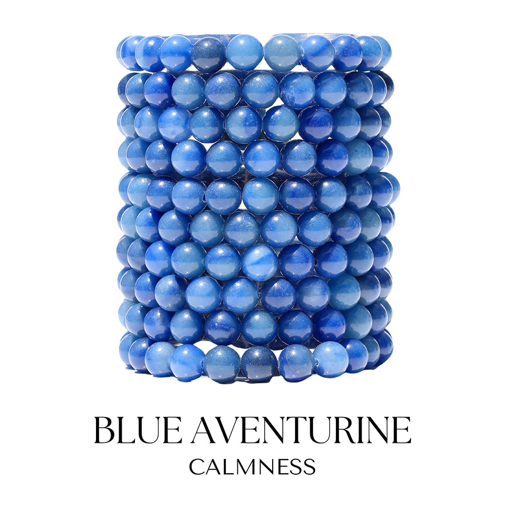 Blue Aventurine Gemstone Bracelet Collection
