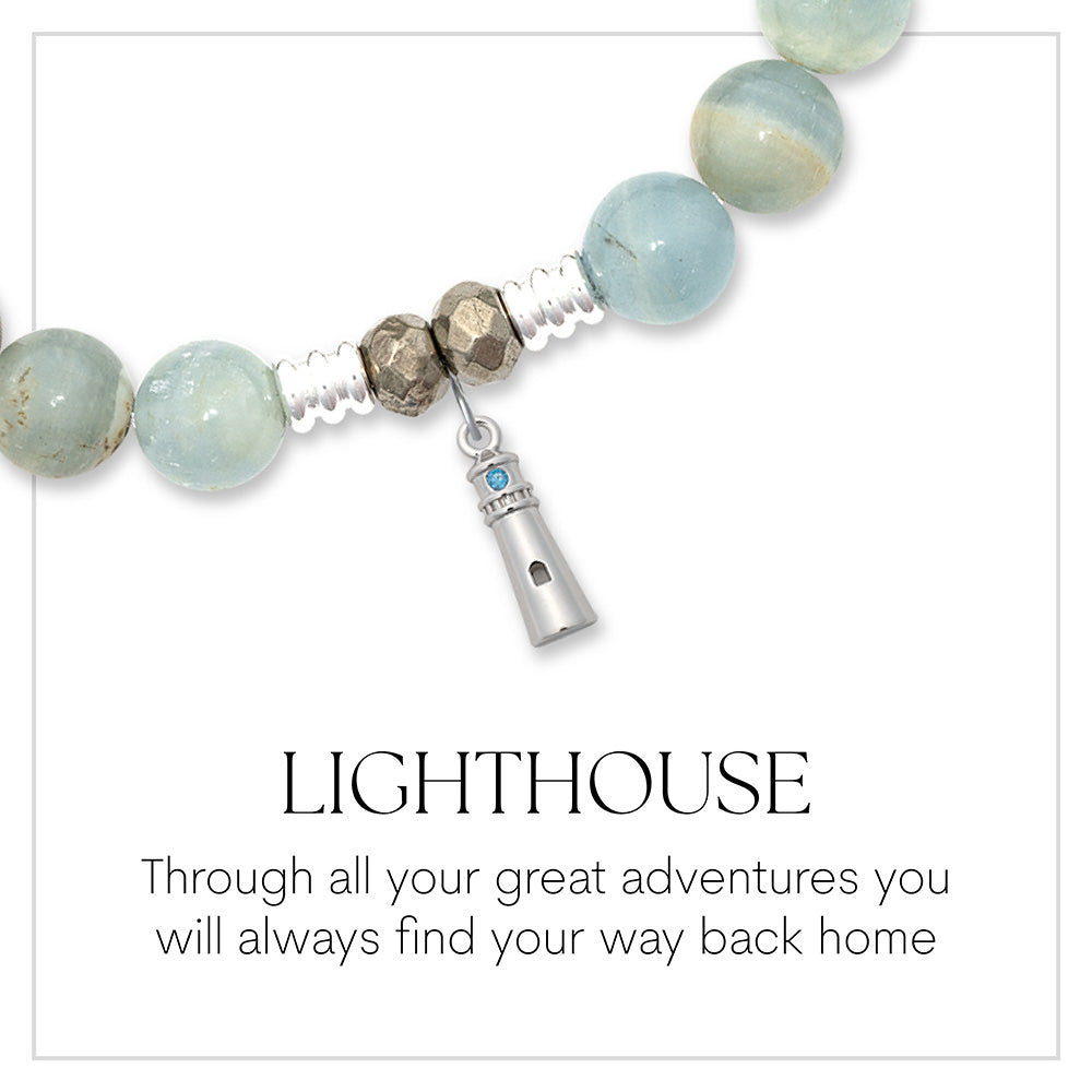 Lighthouse Sterling Silver Charm Bracelet Collection