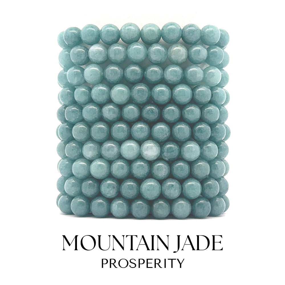 Mountain Jade Gemstone Bracelet Collection