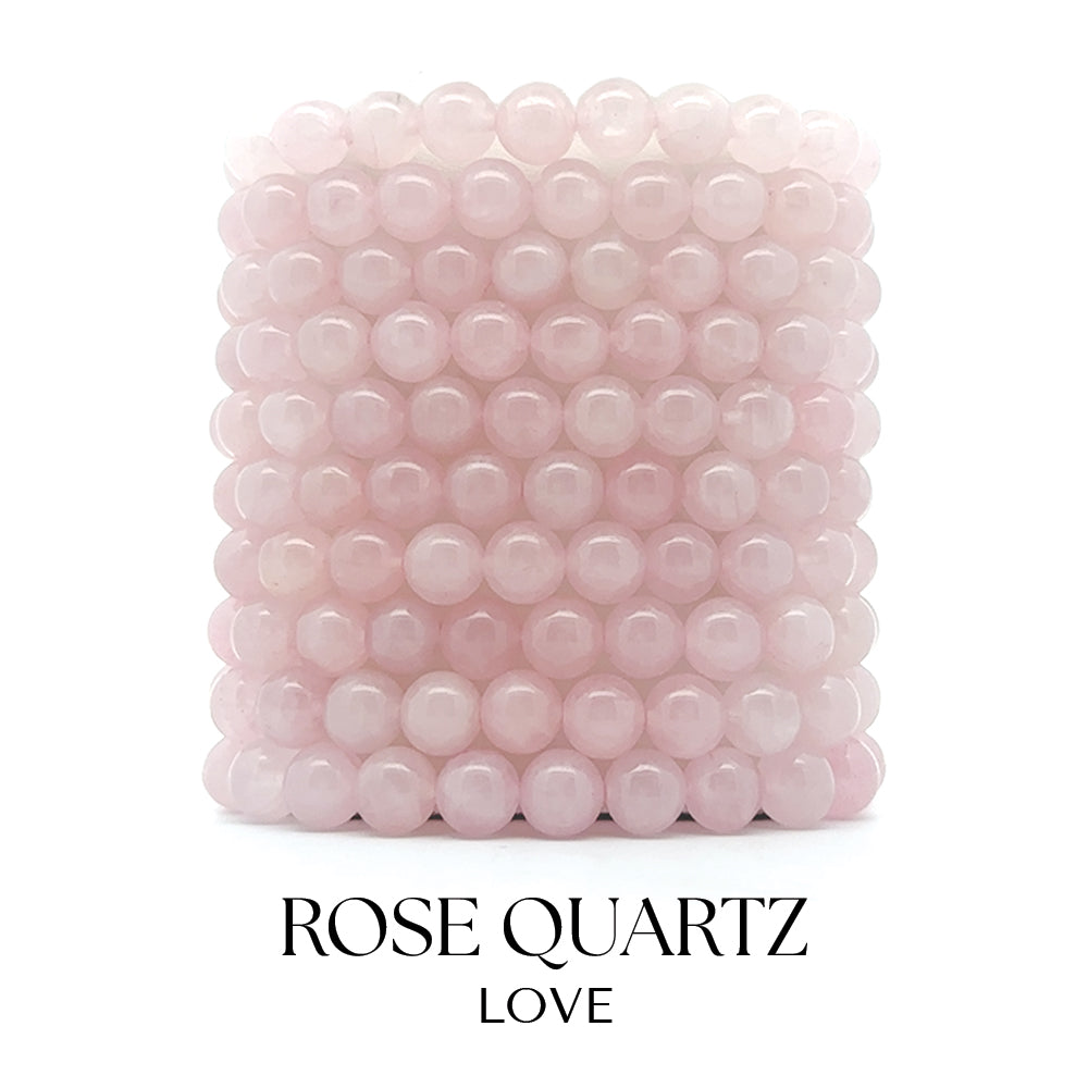 Rose Quartz Gemstone Bracelet Collection