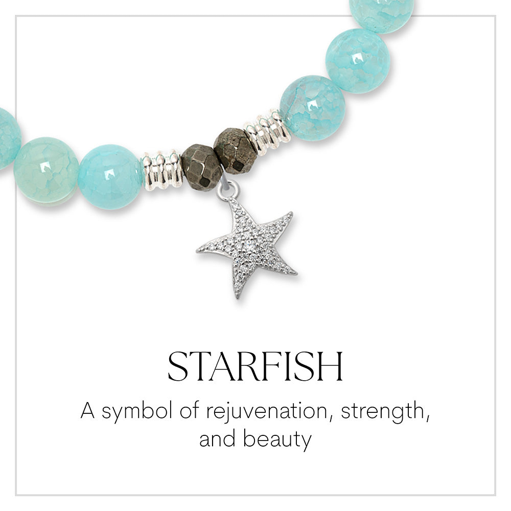 Starfish CZ Charm Bracelet Collection