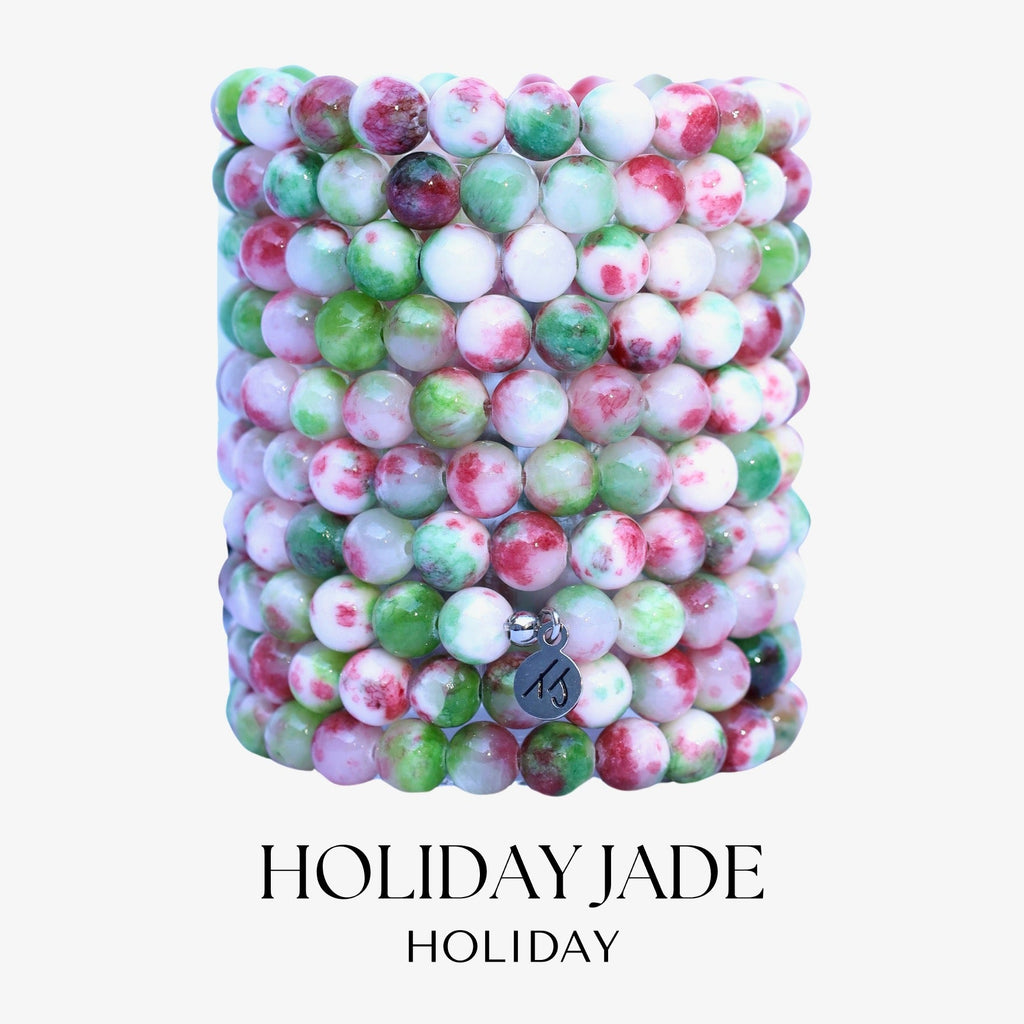 Holiday Jade Gemstone Bracelet Collection